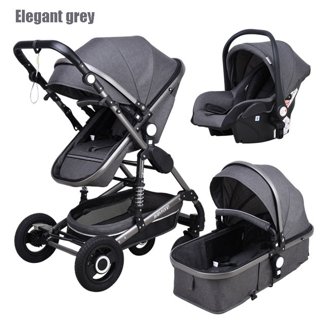 Newborn Baby Stroller 3 in 1 High