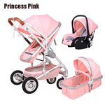 Newborn Baby Stroller 3 in 1 High