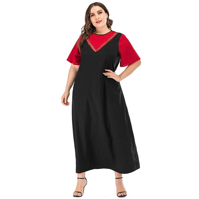 2020 summer plus size ankle length dress