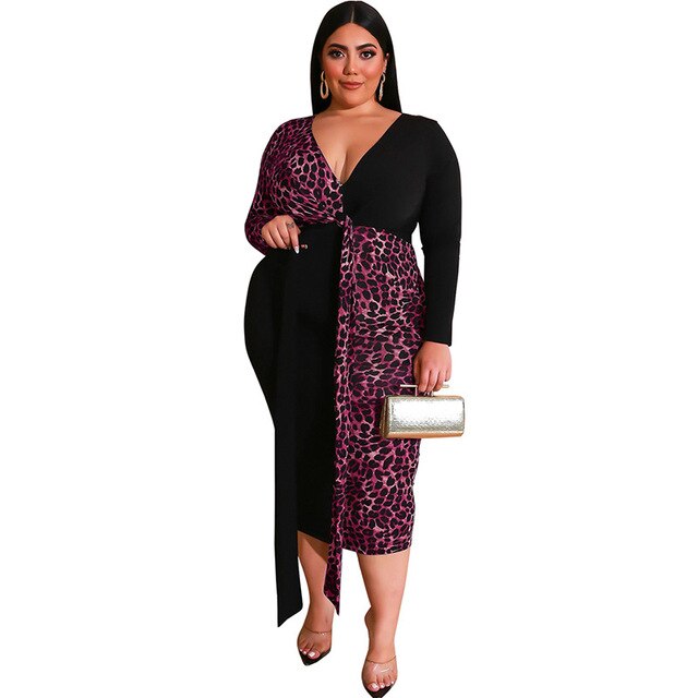 Bodycon Dress Women Plus Size 3XL 4XL 5XL