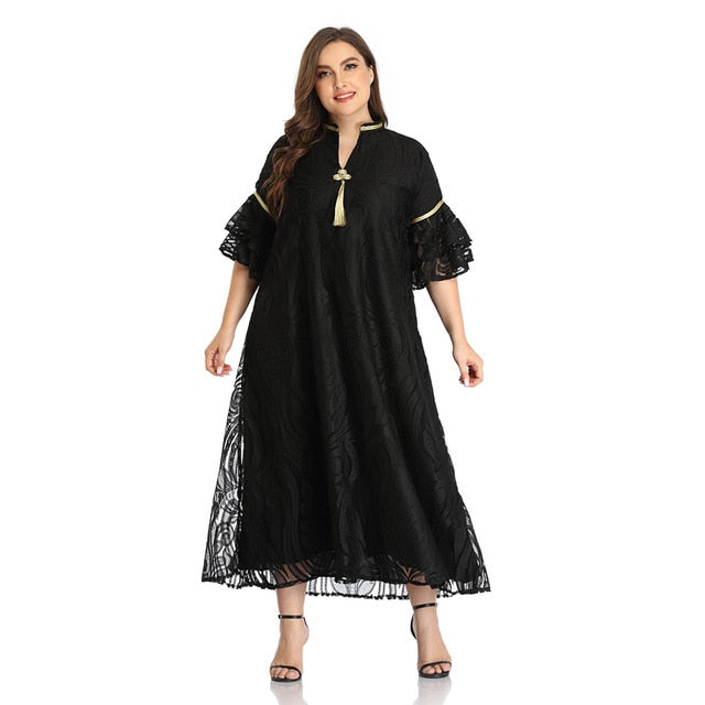 2020 Abaya Long Summer Womens Dresses Butterfly