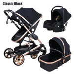 Newborn Baby Stroller 3 in 1 High