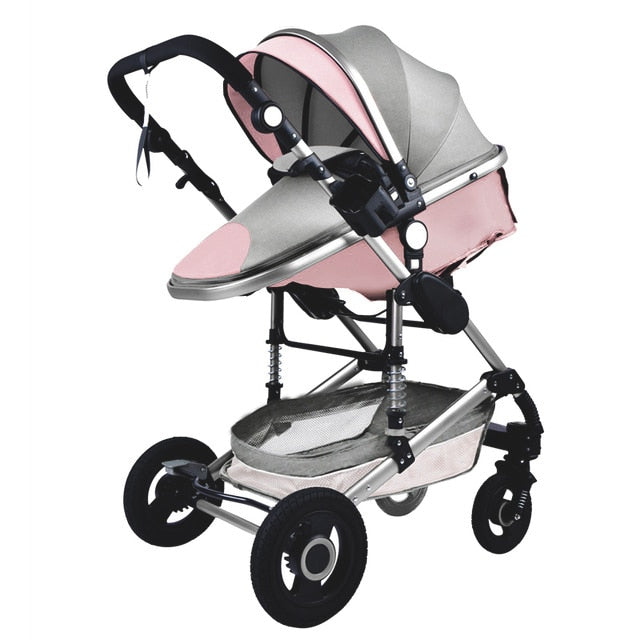 Luxurious Baby Stroller 3 in 1 Portable Travel Baby  Carriage