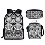 FORUDESIGNS Polynesian Traditional Tribal Print 3pcs Primary Kids School Bags Set Children School Backpack Satchel Shoulder Bags