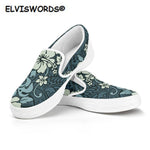 Green Floral Flower Polynesian Flat ladies shoes