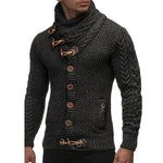 Men Winter Pull Homme Solid Casual Warm Knitting Jumper