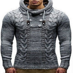 Men Winter Pull Homme Solid Casual Warm Knitting Jumper