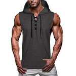 Men Fitness Hoodies Tank Tops Sleeveless