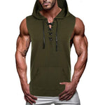 Men Fitness Hoodies Tank Tops Sleeveless