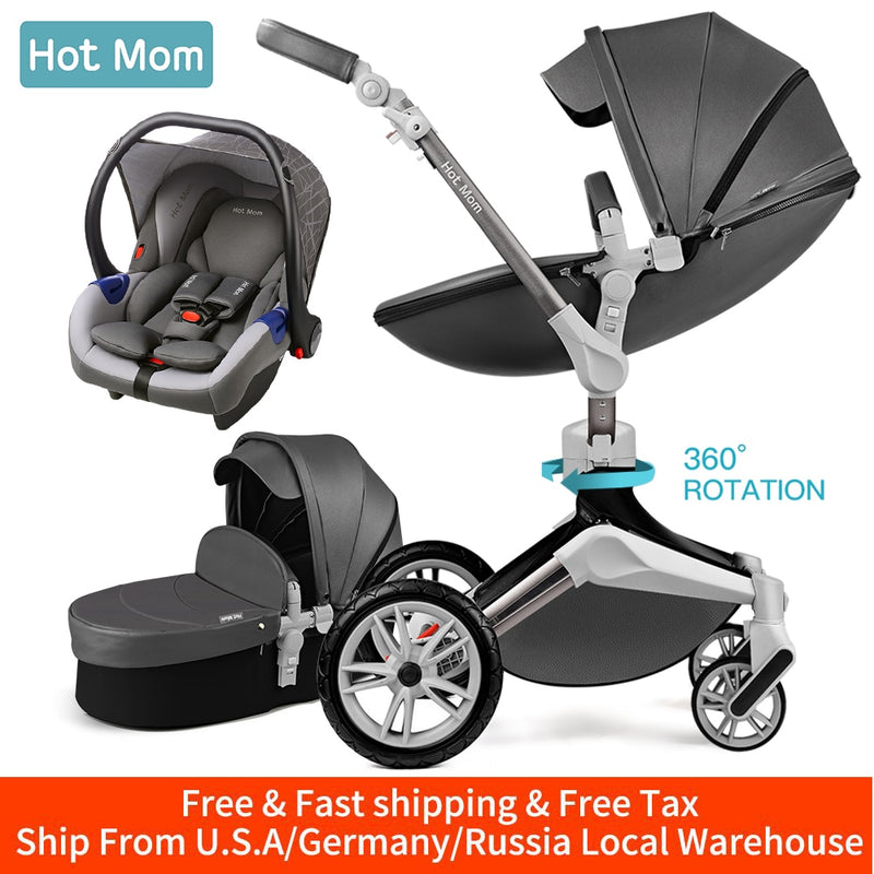 Hot Mom Baby Stroller 3 in 1 travel system