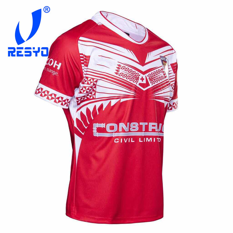 2019 Tonga Men's Rugby Jersey S-3XL