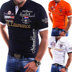 Mens Polo Shirt Slim Fit Short Sleeve Shirt