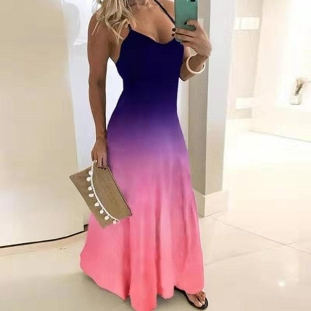 Summer Casual Women Maxi Dress