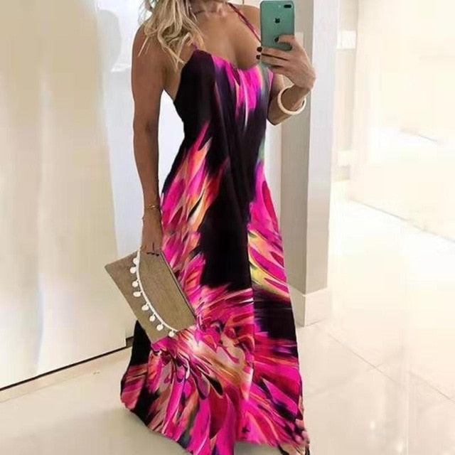 Summer Casual Women Maxi Dress