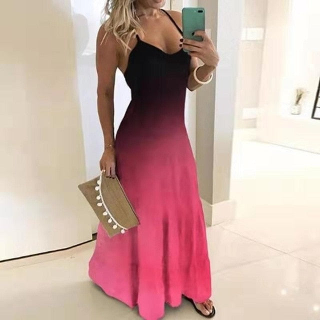 Summer Casual Women Maxi Dress