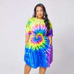 Women Plus Size XL-4XL Tie Dye