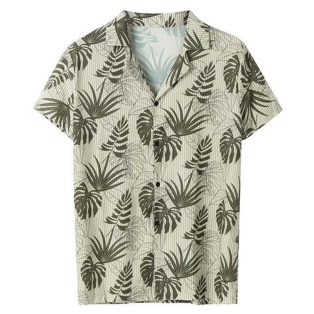 Men Shirt Summer 2020 Fashion Print Casual