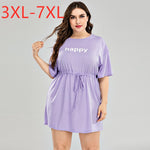 New 2020 ladies summer plus size mini dress