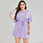 New 2020 ladies summer plus size mini dress