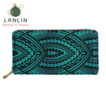 LALIN  2Pcs/set Women Handbags Travel Wallet American Samoa Polynesian Style Shoulder Bags Ladies Large Tote Bags Female Bolsa