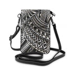 Women Mini Messenger Bag Hawaiian Tribal Leather Polynesian Shoulder Purses and Handbag Ladies Clutch Phone Cash Card Bag