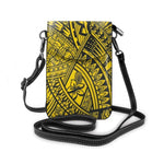 Women Mini Messenger Bag Hawaiian Tribal Leather Polynesian Shoulder Purses and Handbag Ladies Clutch Phone Cash Card Bag