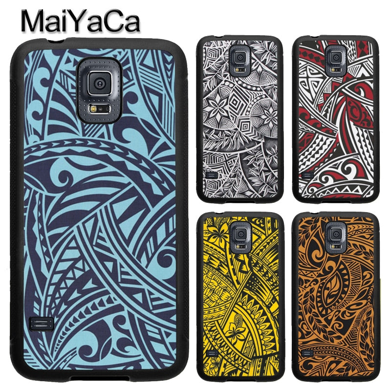 Maori Tribal Samoan Polynesian Case For Samsung Galaxy A71 A51 A50 A70 A10 A20 A30S A40 Note 10 S8 S9 S10 S20 Ultra Plus S10e S7