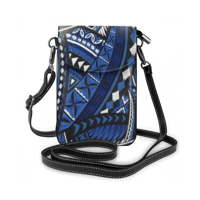 NOISYDESIGNS Fashion Polynesian Shoulder Crossbody Bag for Women Ladies Leather Card Cell Phone Coin Purses Female Messenger Bag
