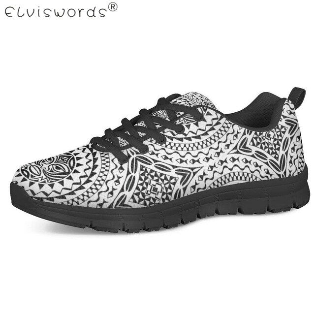 Polynesian Traditional Print Men Casual Flat Shoes