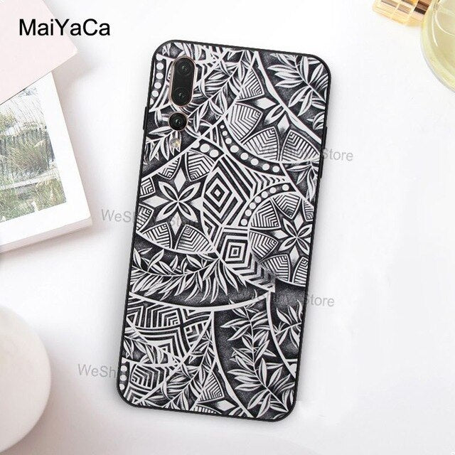 Polynesian Print Case For Huawei phone