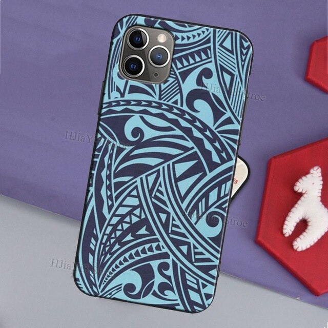 Polynesian Print Case For iPhone 11