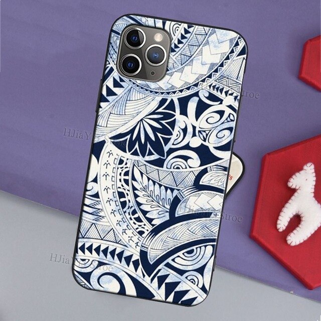 Polynesian Print Case For iPhone 11