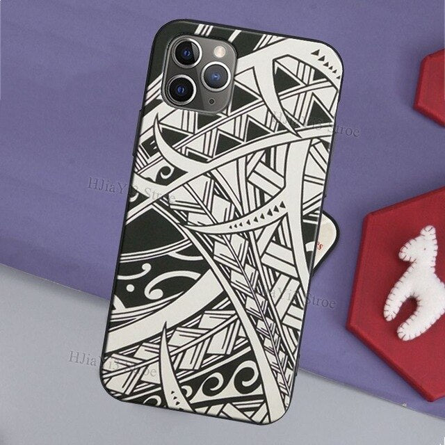 Polynesian Print Case For iPhone 11