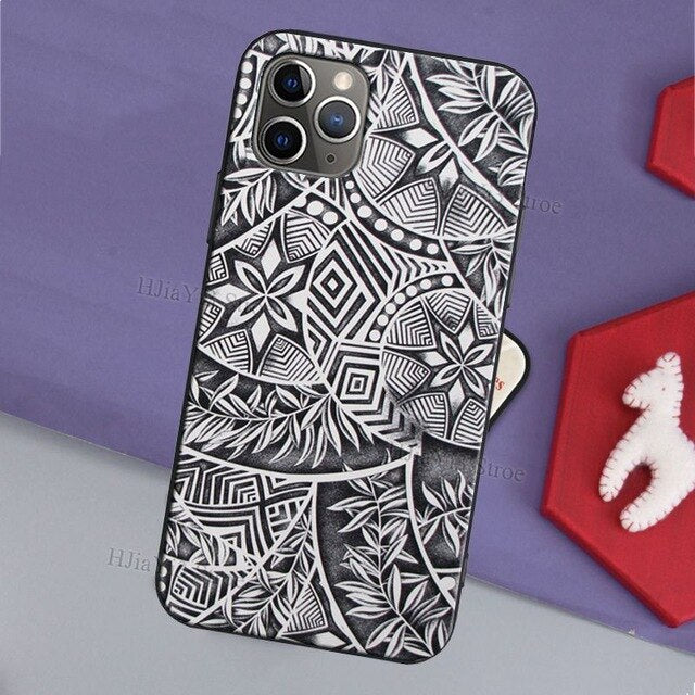 Polynesian Print Case For iPhone 11