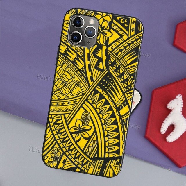 Polynesian Print Case For iPhone 11