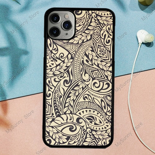 Polynesian Print Case For iphone