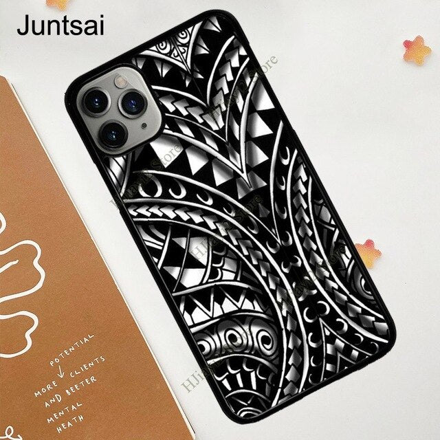 Maori Samoan Polynesian Tribal TPU Case For iPhone