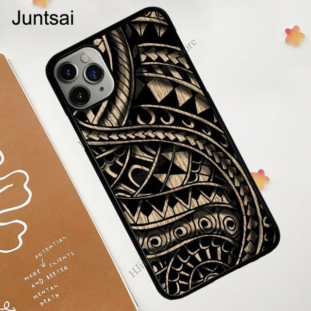 Maori Samoan Polynesian Tribal TPU Case For iPhone