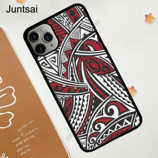 Polynesian Print Case For iPhone 11