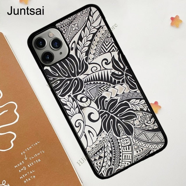 Polynesian Print Case For iPhone 11