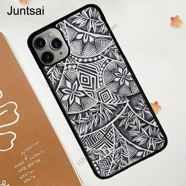 Polynesian Print Case For iPhone 11