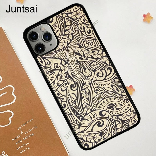 Polynesian Print Case For iPhone 11