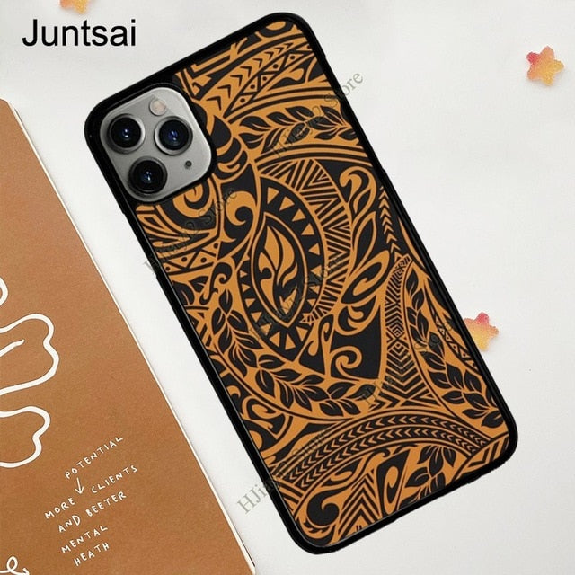 Polynesian Print Case For iPhone 11