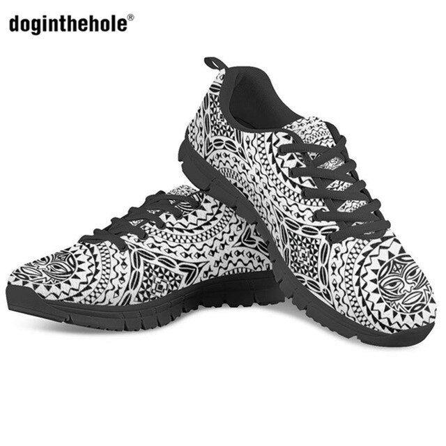 Polynesian Pattern Flast Women's Sneakers