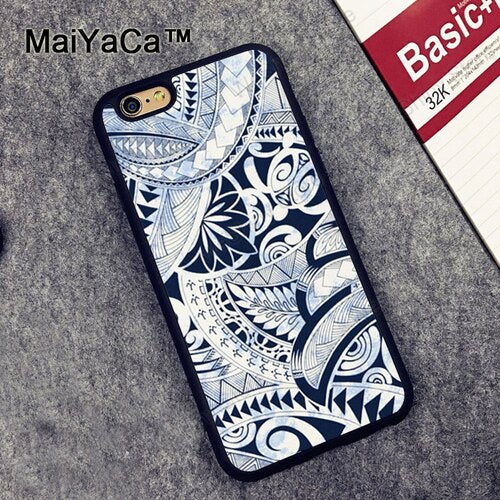 Maori Tribal Samoan Polynesian Phone Case For iPhone