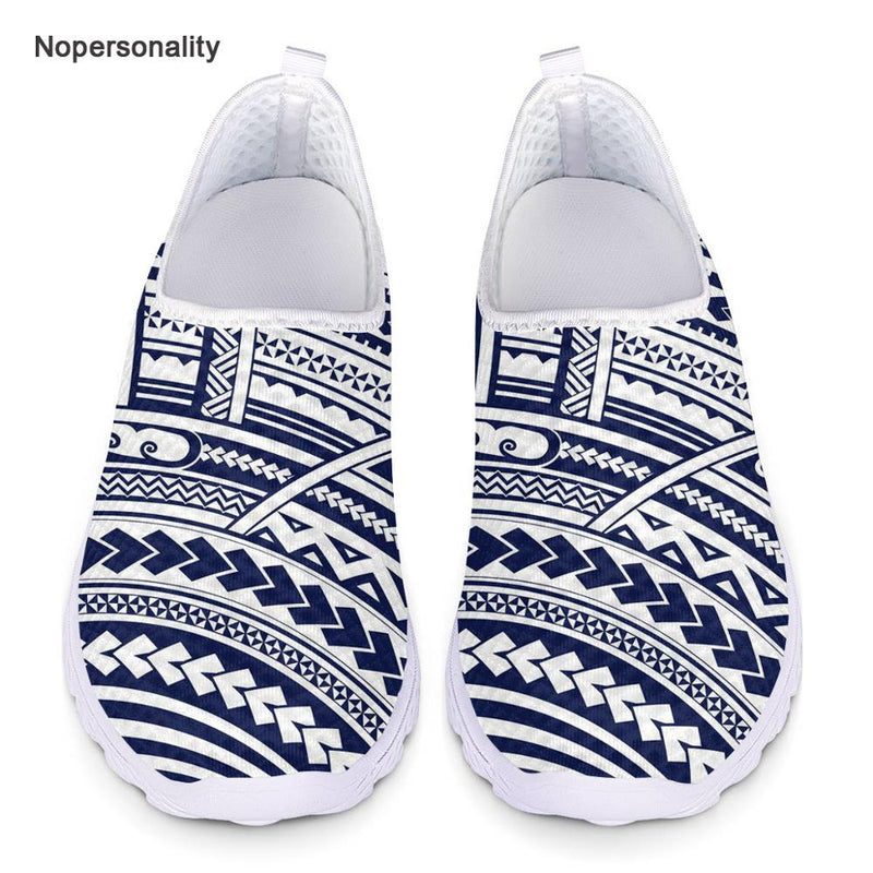 Nopersonality Floral Polynesian Style Mesh Shoes