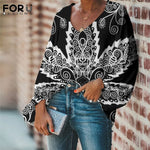 Traditional Polynesian Pattern tops for Women