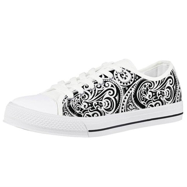 Polynesian Style Low Top Canvas Shoes