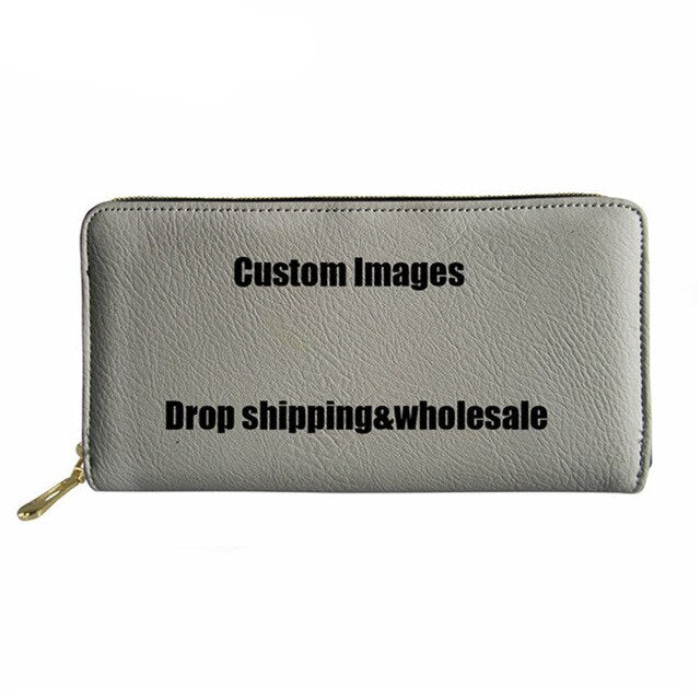 Polynesian design Women leather wallet