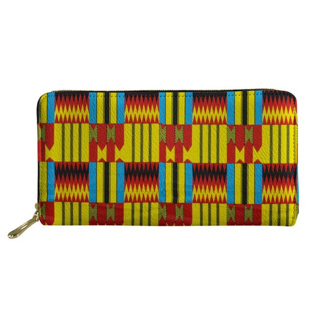 Polynesian design Women leather wallet